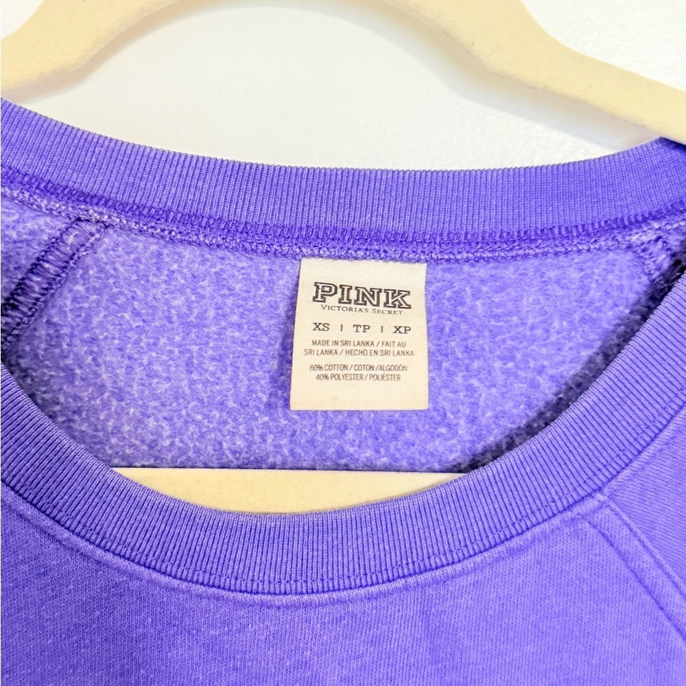 PINK Victoria's Secret Purple Crew Neck Sweater - Picture 3 of 3